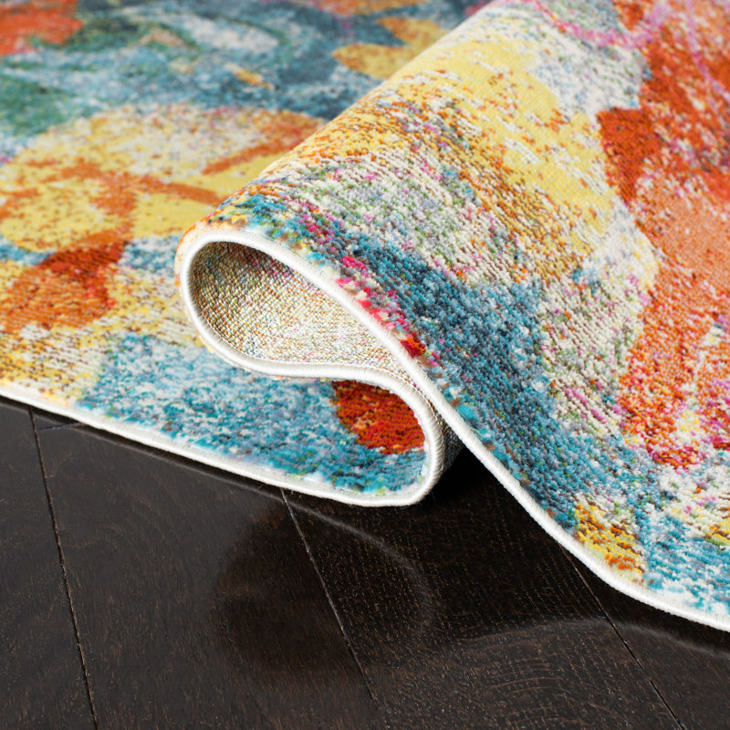 Magalia 300 Performance Floral Rug, Round 6'7"