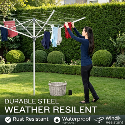 Heavy duty Rotary Washing Line Outdoor