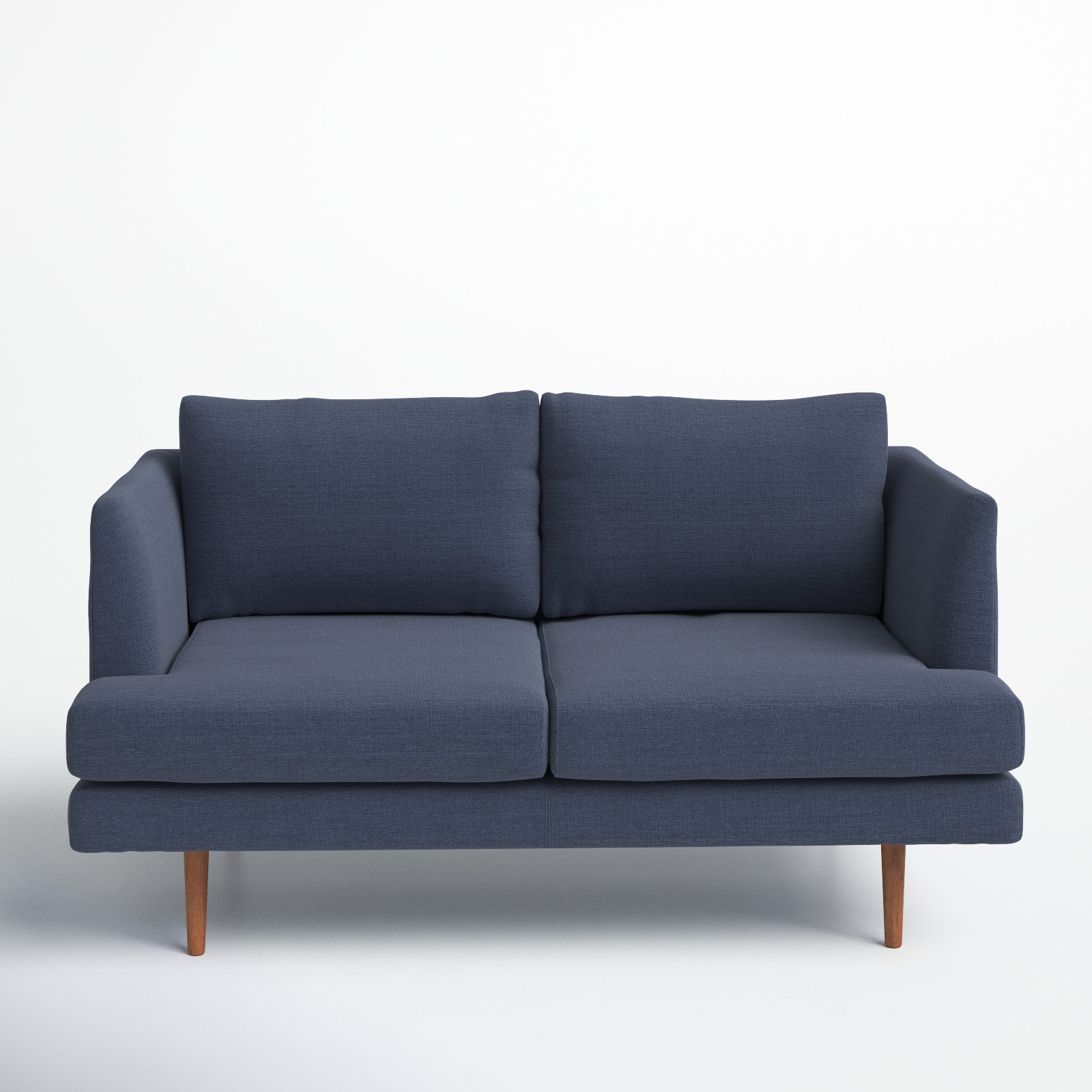 Miller 55" Upholstered Loveseat, Olive Green Velvet