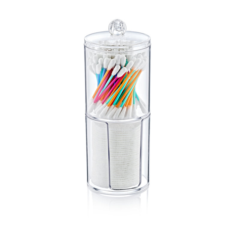 Abdulrehman Acrylic 2 Compartment Makeup Organiser