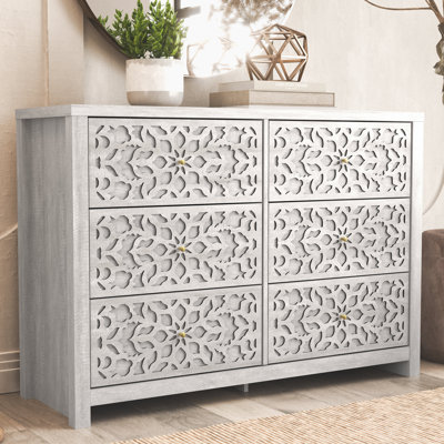 Commode 6 tiroirs L 45,4 po Lukasik