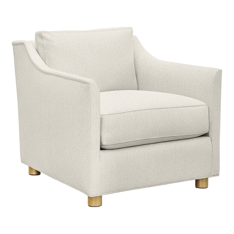 Chaise 33,5 po Newlin, Chenille Crypton® neige Nomad