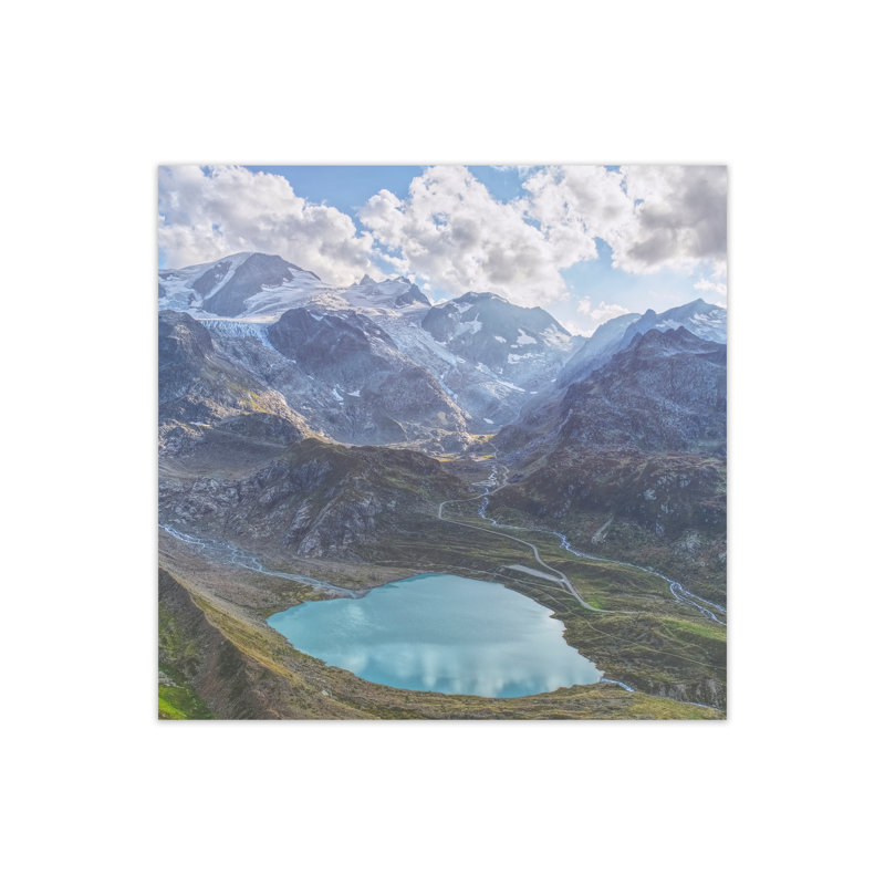 Heart Lake by Nur Mut - Print, 40 cm H x 40 cm W