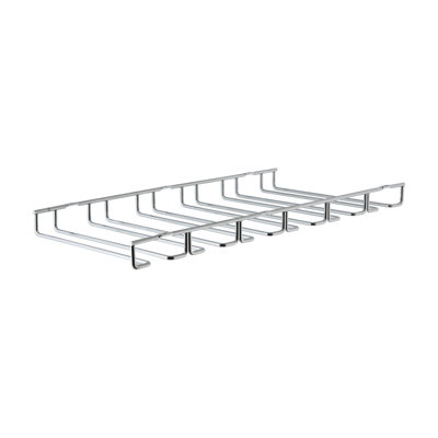 Prewitt Hanging Wine Glass Rack in Silver