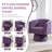 28'' Wide Velvet Modern Upholstered Swivel Barrel Chair-1045138361