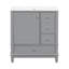 Meuble-lavabo 30 po avec lavabo, une porte avec tablette et trois tiroirs, porte à fermeture en douceur-135053131