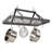Handcrafted Carnival Rectangle Ceiling Pot Rack with 18 Hooks