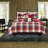 Cozy Reversible Herringbone Bedding Sets, Durable Polyester, Rustic Farmhouse Style For Home