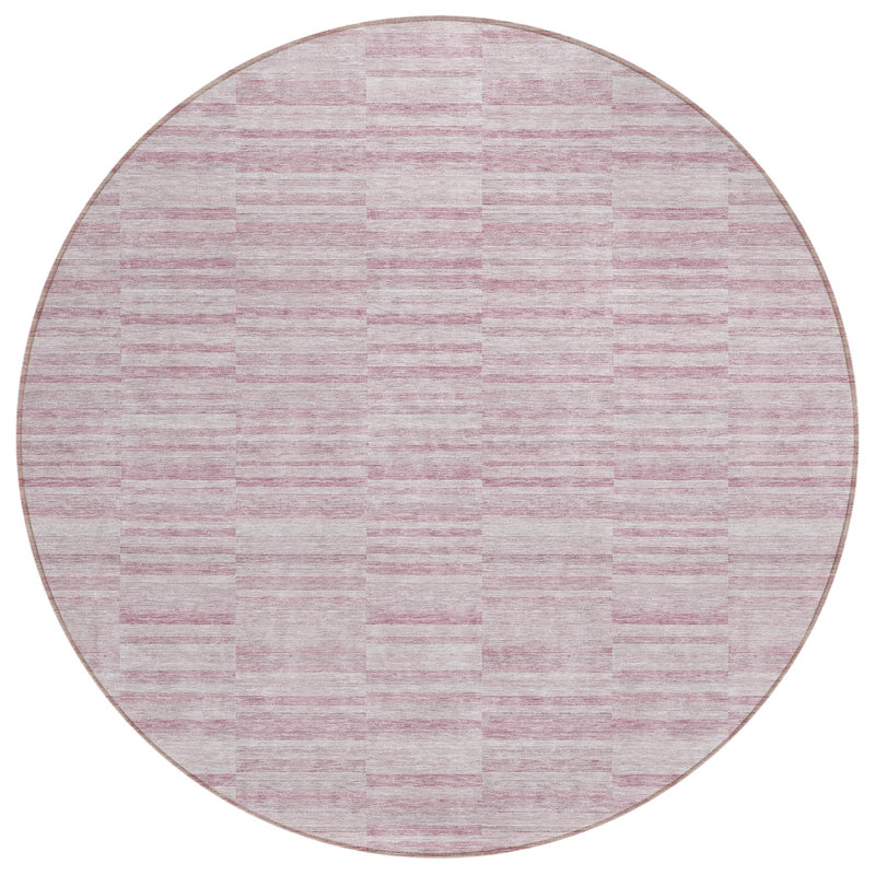 Tapis rond beige 8 po