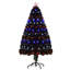 Arbre de Noël artificiel épinette noir avec lumières multicolores-180539657