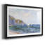 Falaises et voiliers à Pourville, 1882, reproduction d'art encadrée-215564117-215564116