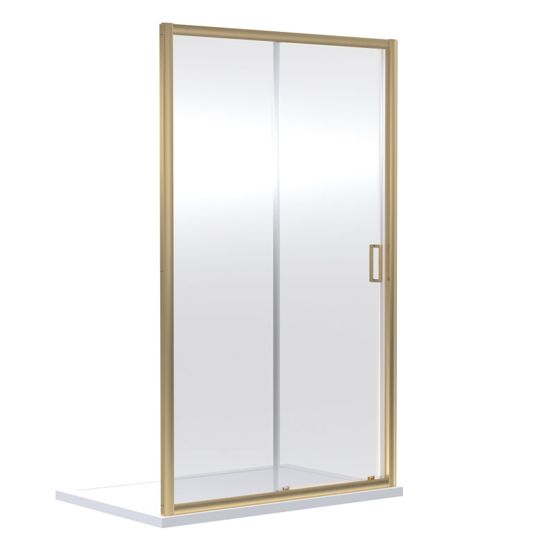 Rene 1850mm H Single Added Framed Shower Door with Clear Glass, 1,195mm