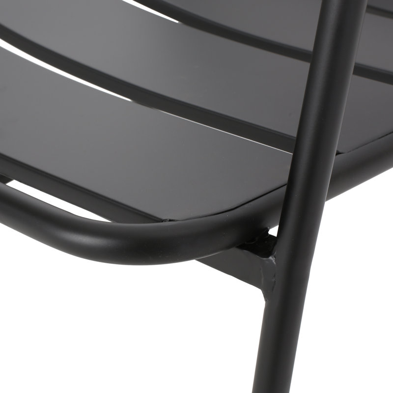 Chaises d'appoint Arij, Noir mat