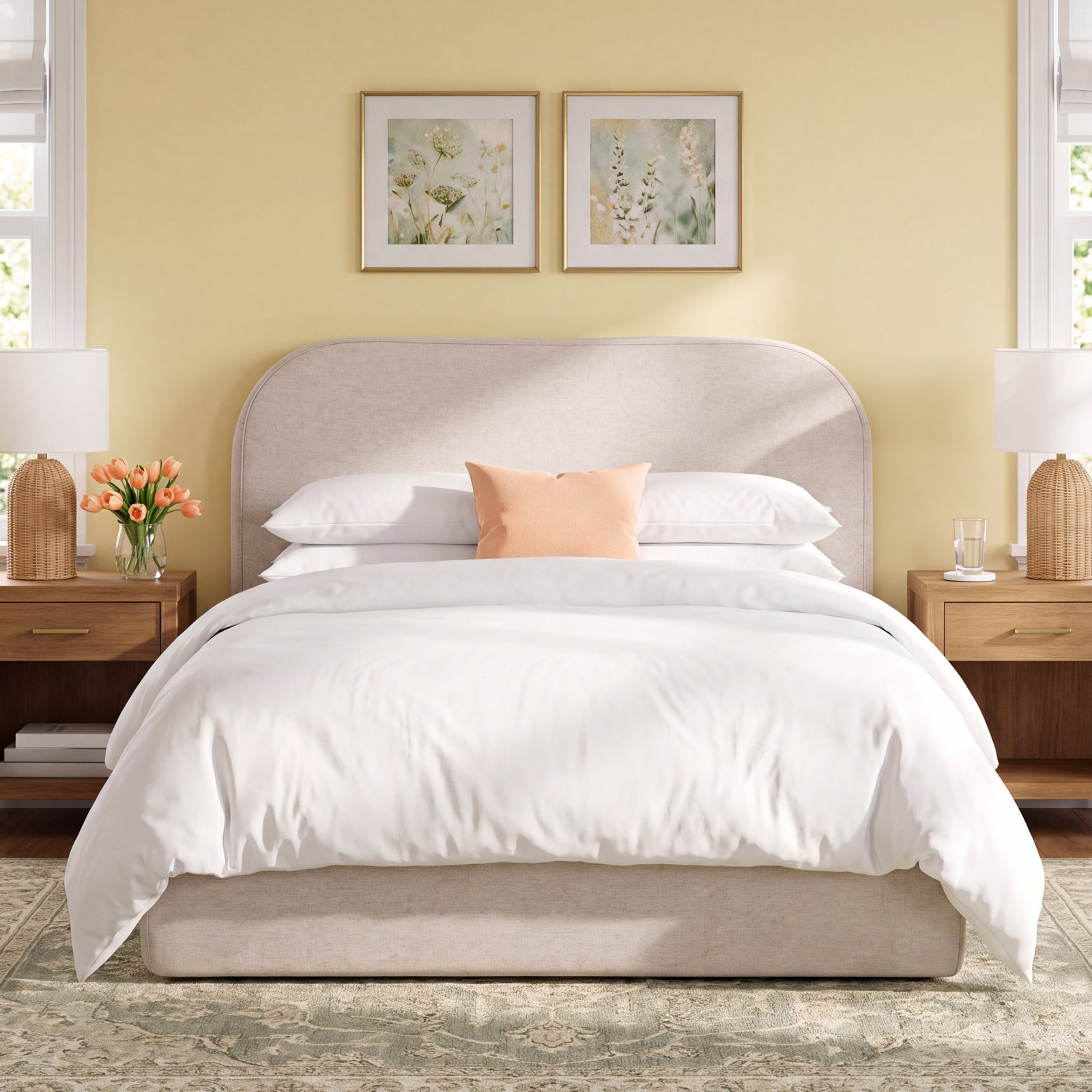 Nara Open-Frame Bed, Performance Beach Eco-Weave, Twin