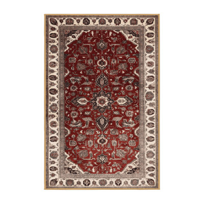 Machine Washable Persian Brown Area Rug
