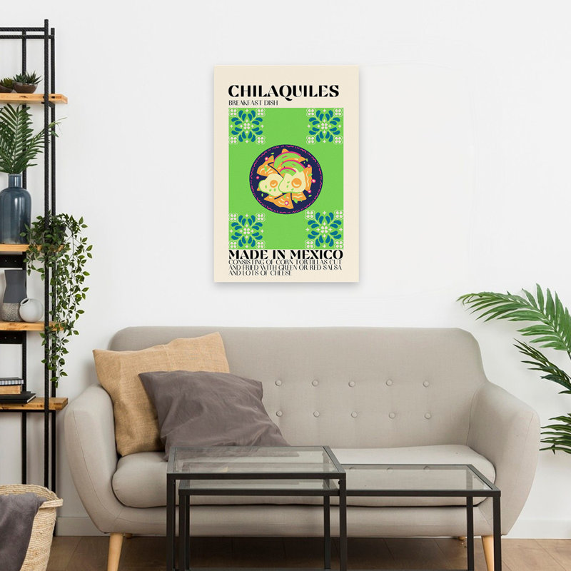 Chilaquilas - Cuisine Design, Type Food Mexico Signs Art, 24" H x 16" W