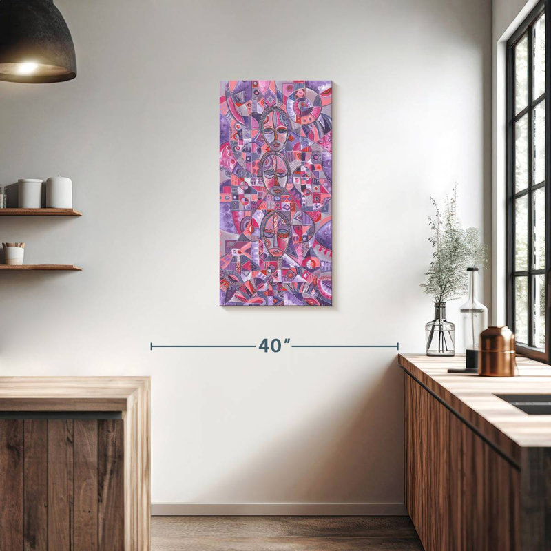 Three On One, 36" H x 18" W