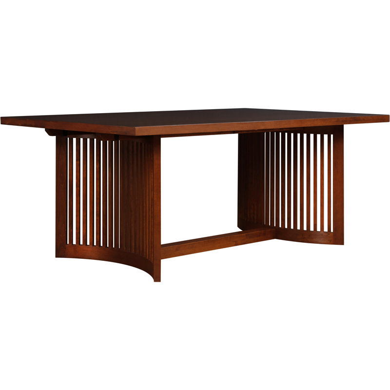 Park Slope Extendable Solid Wood Trestle Dining Table, Pasadena