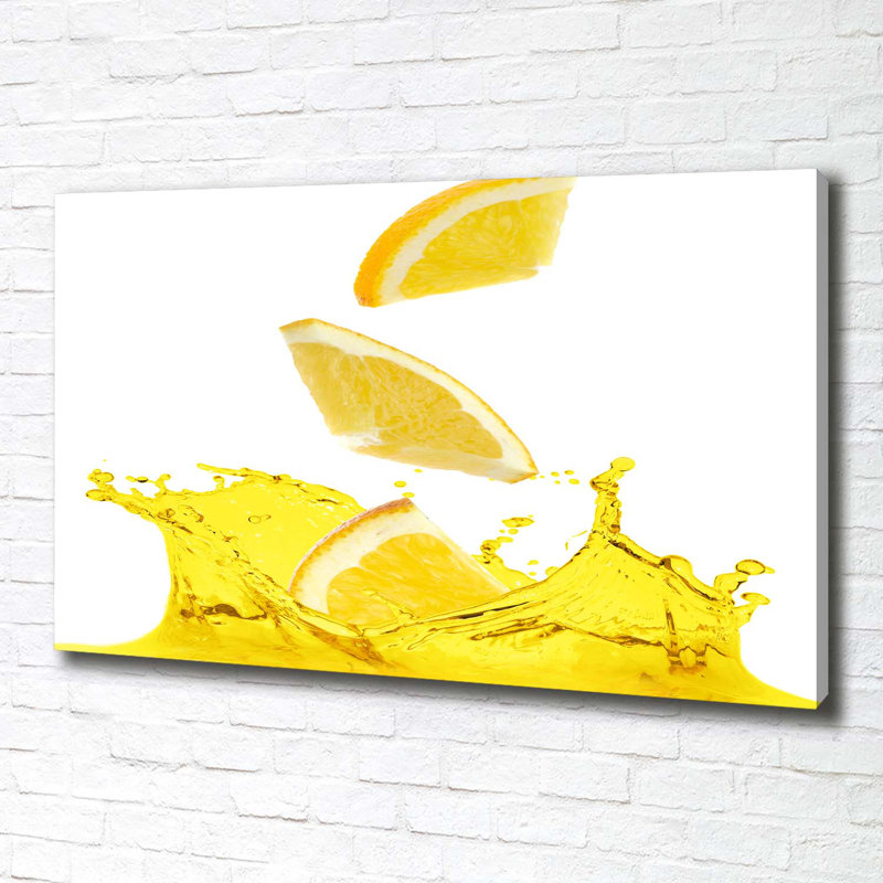 Lemon Slices - Wrapped Canvas Print