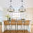 Williston Forge 6- Light 21.65" Dimmable Farmhouse Geometric Drum Chandelier Ceiling Lights for Foyer Kitchen Island Living Room-306903457-315722775