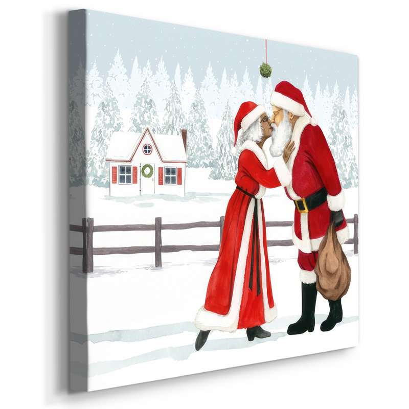 «Christmas Love I» sur toile, H 16 po x l 16 po x P 1,5 po
