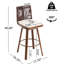 Tabouret de bar pivotant Sibyl
