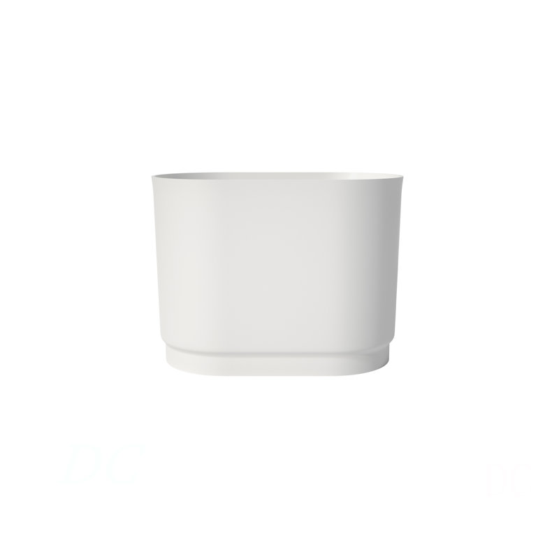 39 Inch Solid Surface Soaking Bathtub - Deep Soak Freestanding Tub