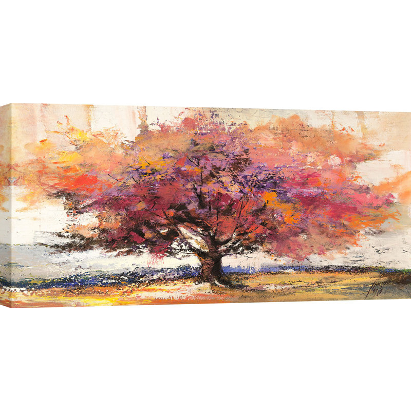 Autumn Tree 1 Piece Wrapped Canvas Painting, 50cm H x 100cm W x 4cm D