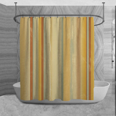 Rideau de douche à rayures