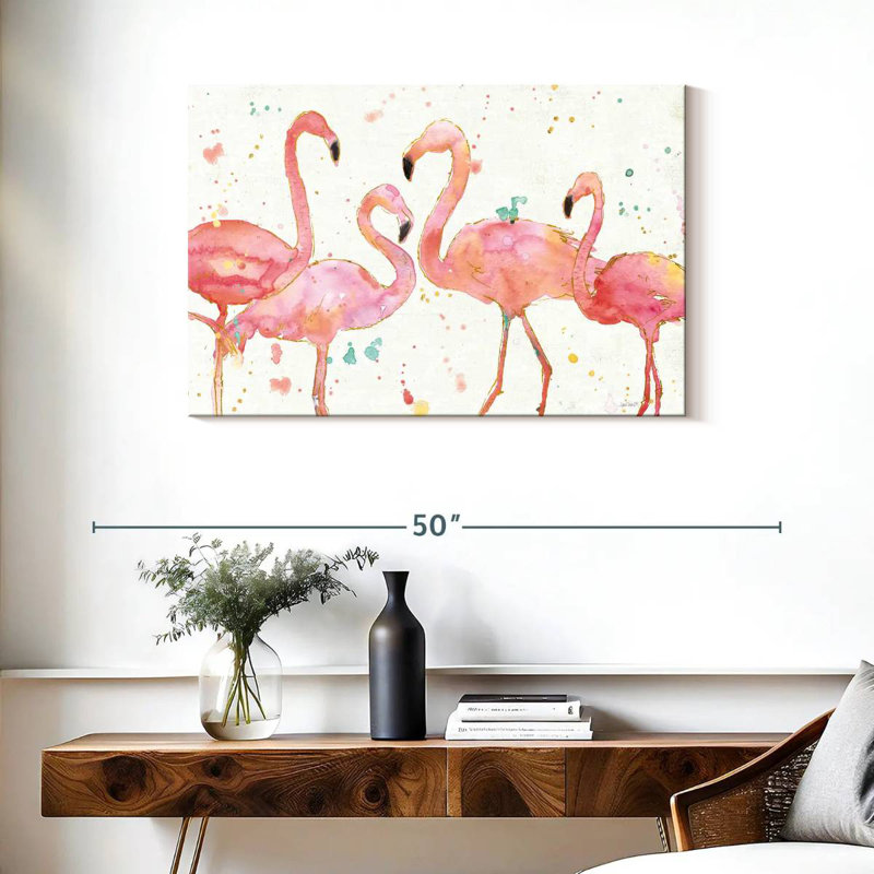Flamant rose I, H 24 po x l 36 po