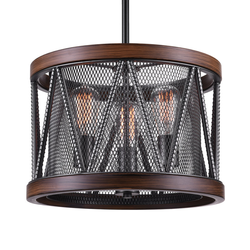Lustree tambour 3 lumières Hartigan