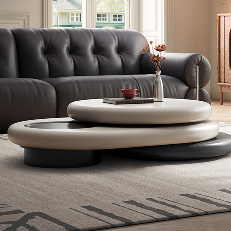 Table basse italienne de style simple, Blanc