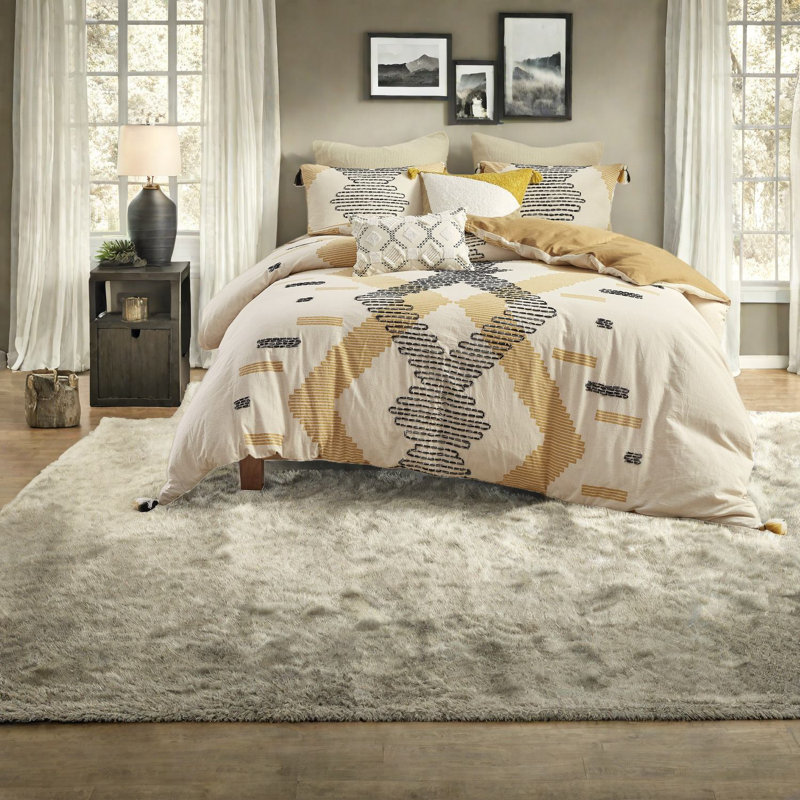 Ensemble de literie en coton, housse de couette 3 pièces avec motif Southwest