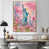 Toile avec cadre flottant or