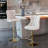 Swivel Barstools Adjusatble Seat, Modern Upholstered Bar Stools With Backs Comfortable Tufted For Home Pub And Kitchen Island, Set Of 2-653232589-653232566