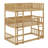 Triple Wood Bunk Bed, With Ladders, Guardrails-816754212