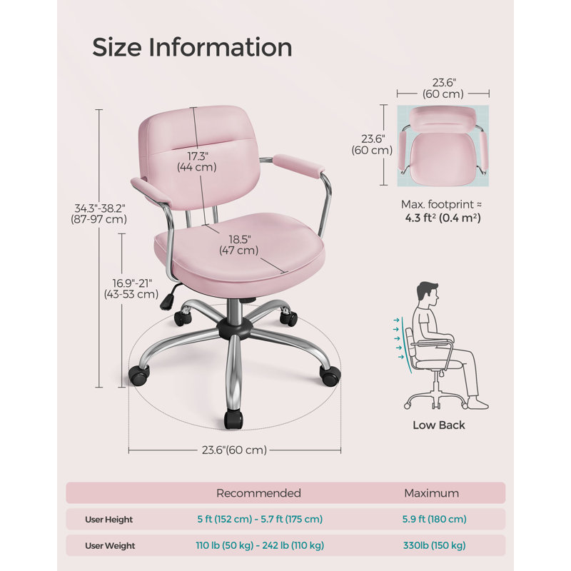Metro Lane Conference Chair, Pink