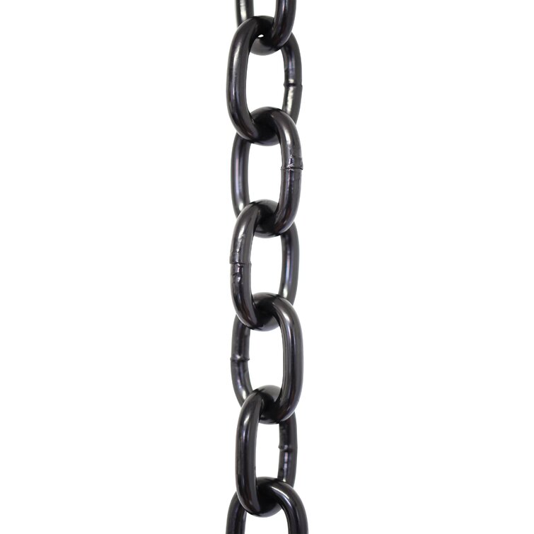 RCH Supply Company CH-S60-02-BLK Oval Link Lighting Fixture Chain Break Finish: Black