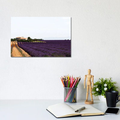 France Provence Lavande Field Pair II by Alexandre Venancio - Wrapped Canvas Print