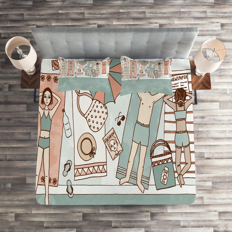 2 Piece Coverlet Set, King Bedspread + 2 Shams