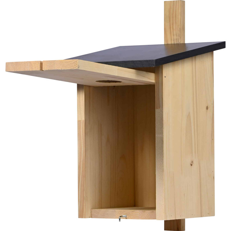 Large nesting box for starlings, woodpeckers and reversible necks.