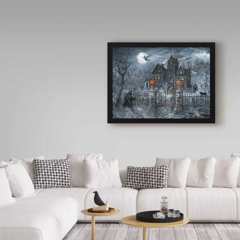 Jeff Tift Haunted Mansion Wrapped Canvas Wall Art
