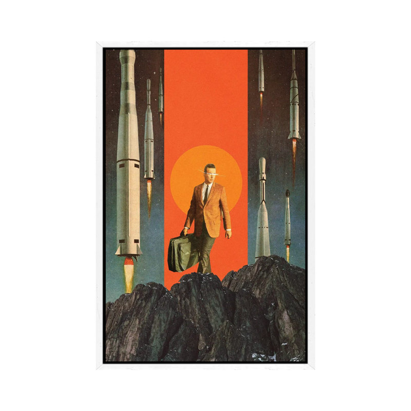 The Departure 1 Piece Wall Art on Canvas, 101.6cm H x 66.04cm W x 3.81cm D, White Framed