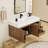 42" Wall-Mounted Single Bathroom Vanity-23104723