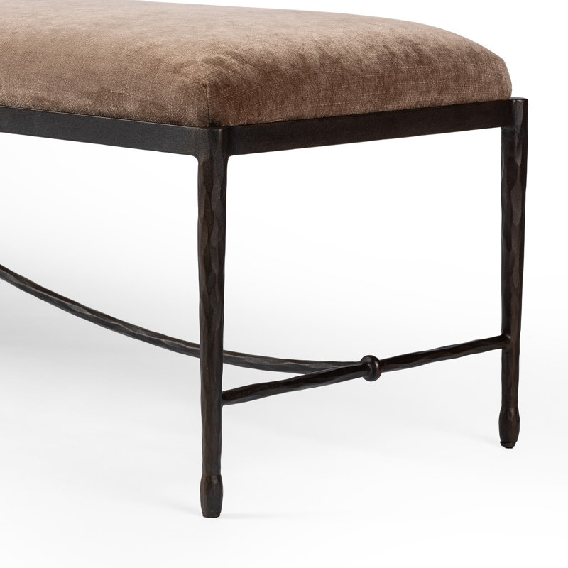 JADE Upholstered Bench, Altair Mushroom