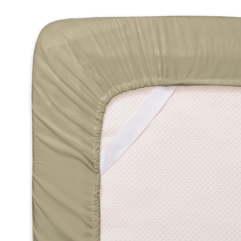 Sage Twin XL Egyptian Cotton and Microfiber Sheet Set