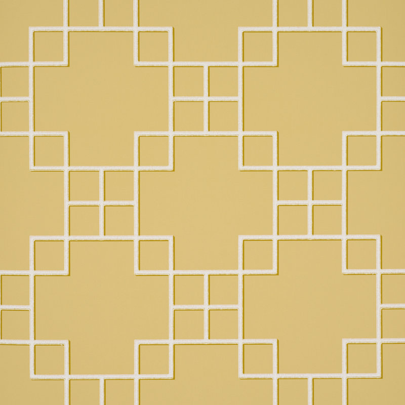 Georgette Trellis Wallpaper, Yellow
