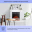 Klarstein 112cm W Electric Fireplace-93748140