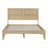 Full Size Bed Frame with Rattan Headboard