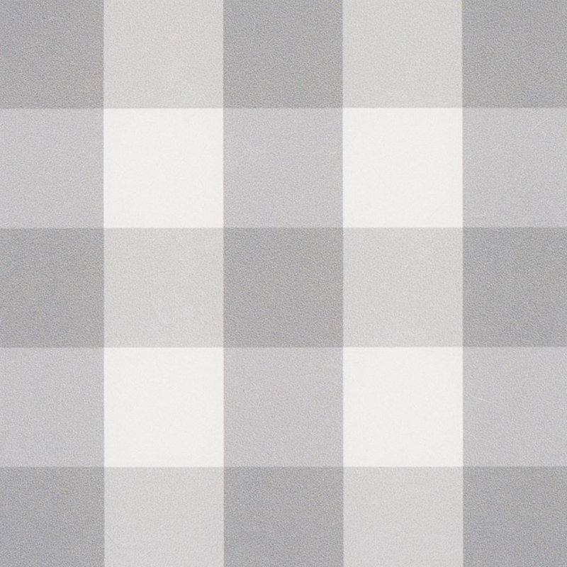 Petit papier peint à carreaux Willa, Gris